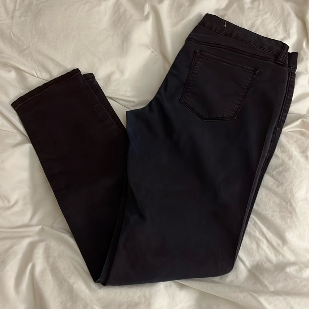Two-Tone Skinny Denim
